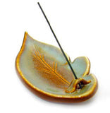 Shoyeido Handcrafted Pottery Incense Holders - Leaf - Wholesale